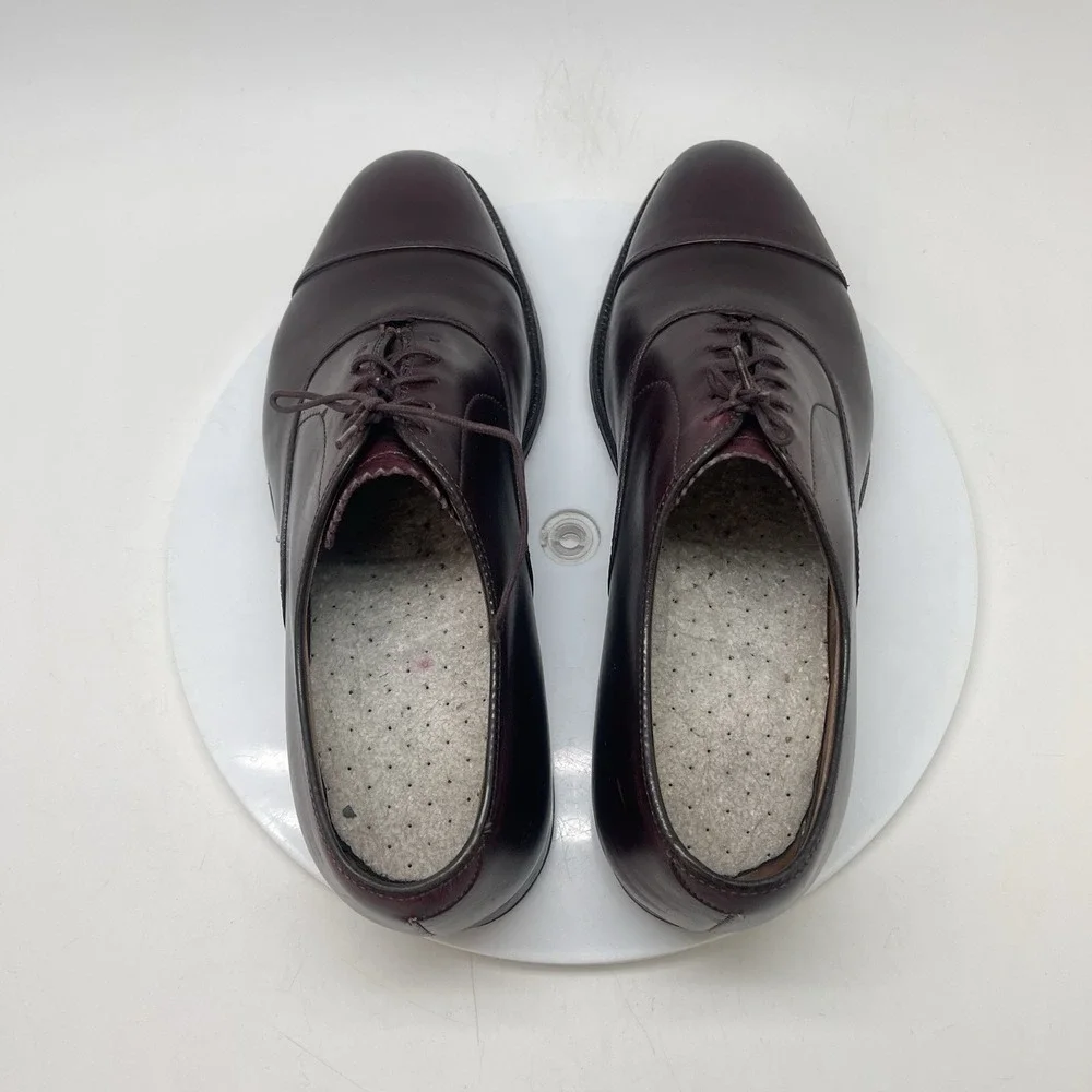 Alden Dress Shoes 906 Mens 9 B/D Burgundy Cordovan Can Toe Preppy USA Leather